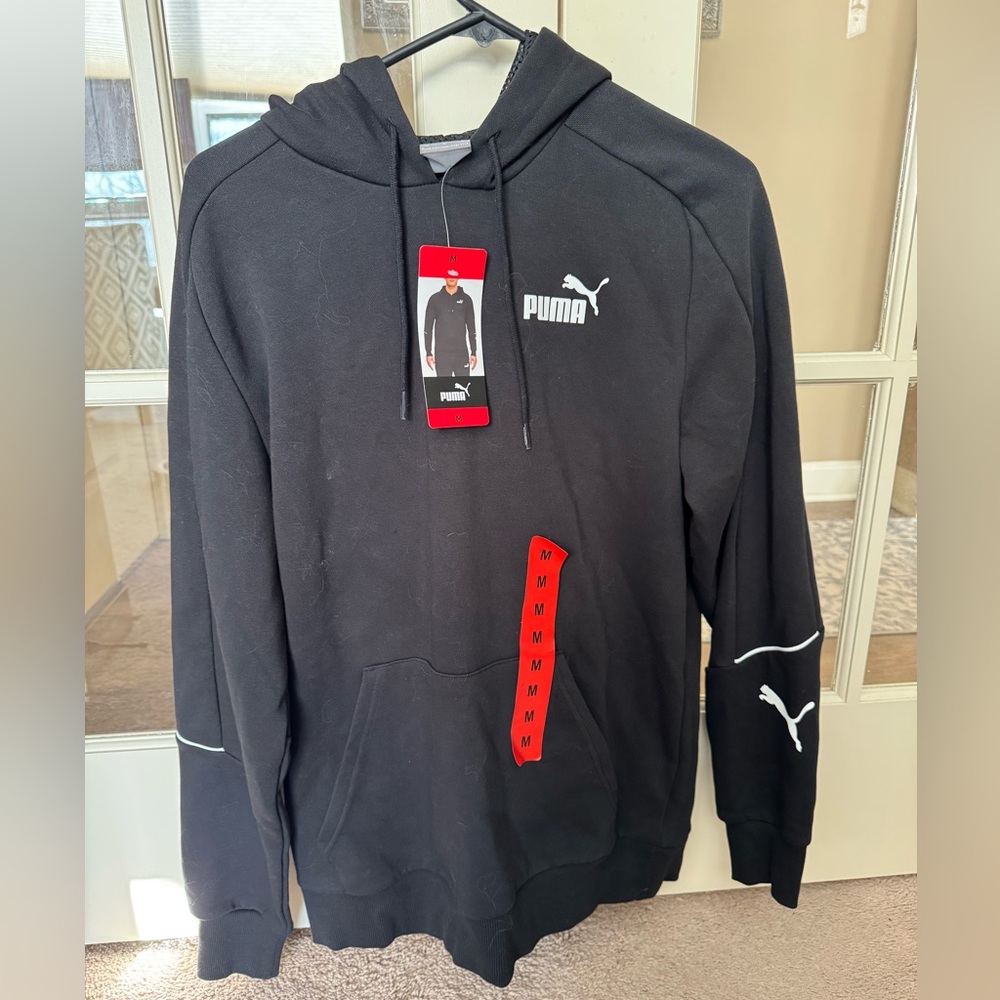 NWT Puma men hoodie black medium